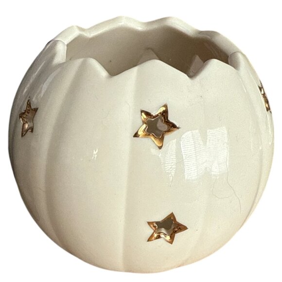 Lenox Halloween Cat Votive Pumpkin Candle Holder Witch Hat Gold Accent - Picture 3 of 8